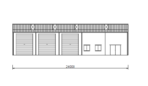 Front elevation drawing